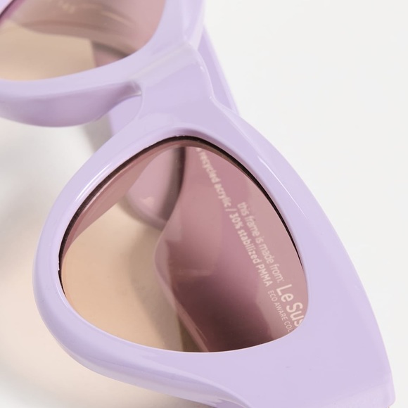 Le Specs Fanplastico Sunglasses Purple Lavender - Picture 2 of 5